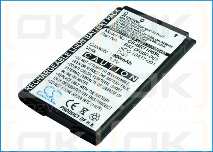 Blackberry RAQ42GW / BAT-06860-001 900 mAh Li-Ion 3,7 V (Cameron Sino)