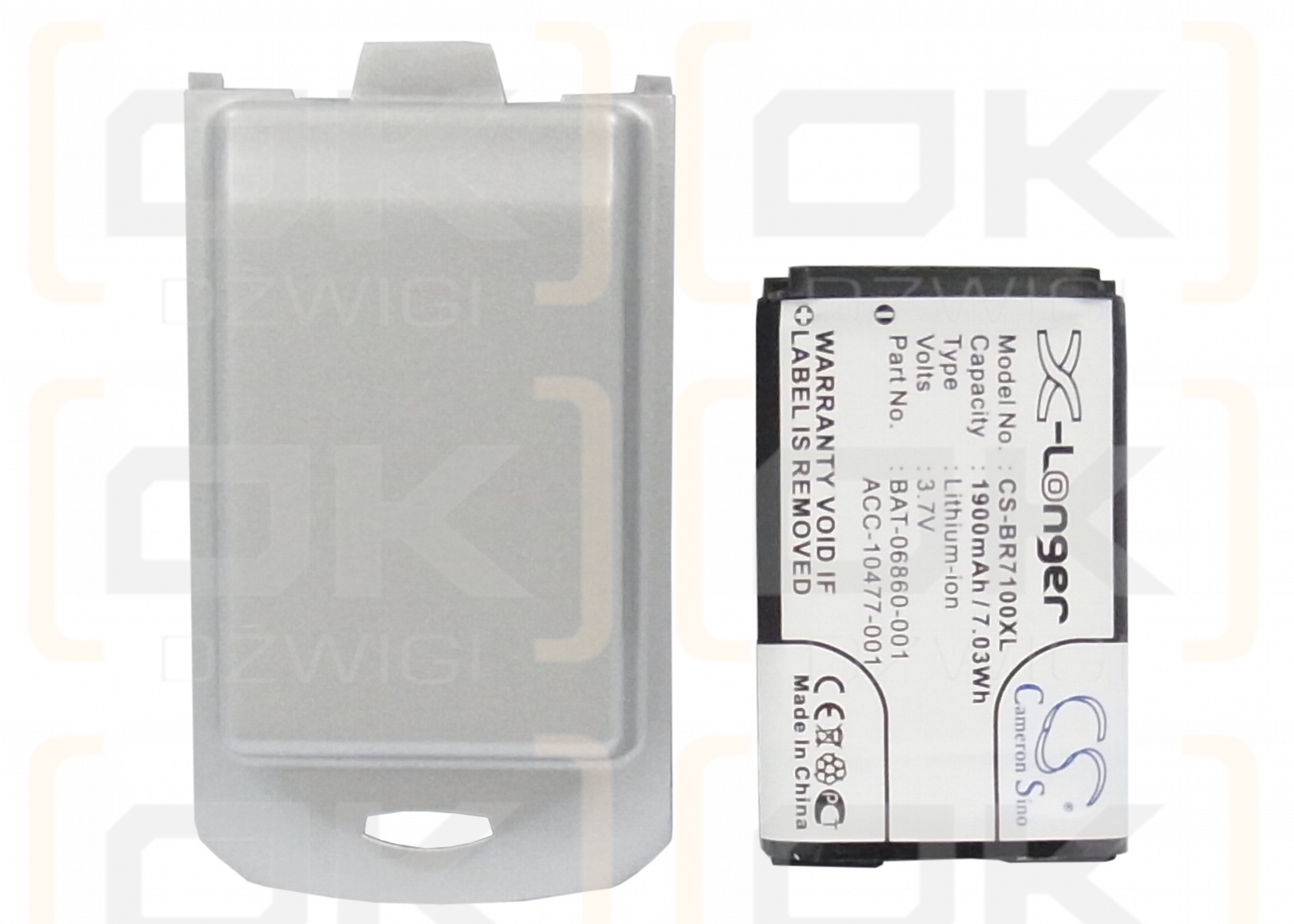 Blackberry 7105t / BAT-06860-001 1900mAh Li-ion 3.7V (Cameron Sino)