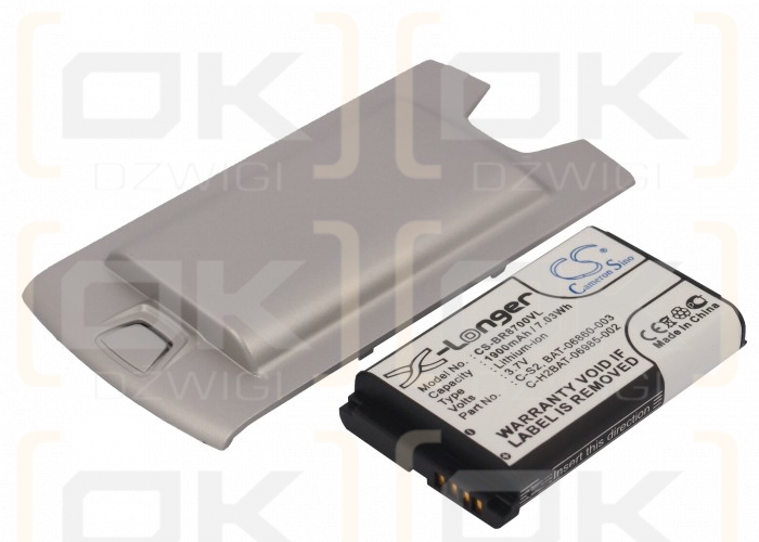 Bateria zamienna do BlackBerry 8707V / C-S2 1900 mAh Li-ion 3.7 V (Cameron Sino)
