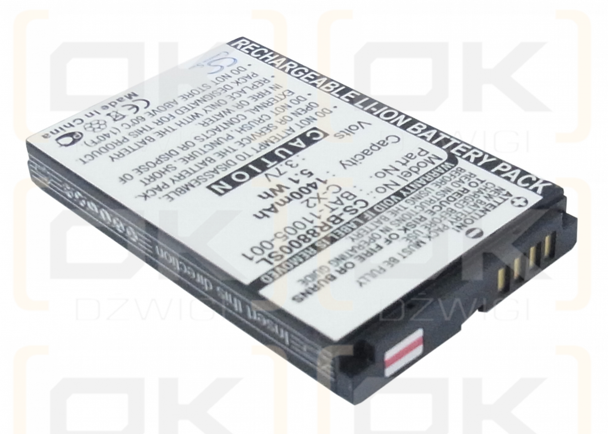 Bateria zamienna do BlackBerry 8830 World Editio / C-X2 1400 mAh Li-ion 3.7 V (Cameron Sino)
