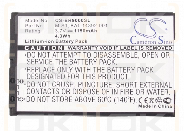 BlackBerry RBT73UW / M-S1 1150 mAh Li-ion 3.7 V (Cameron Sino)