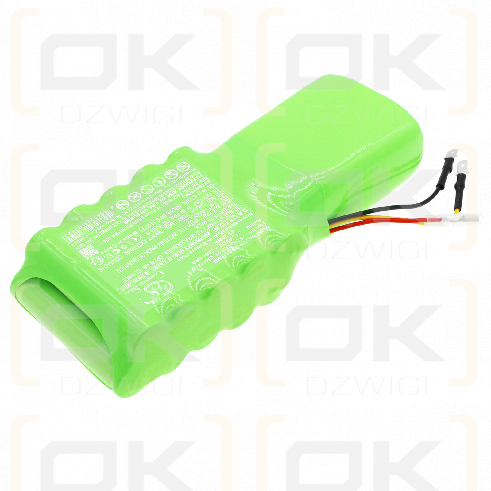 B.Braun 621-400ES / FZ00435250 3600mAh Ni-MH 12.0V (Cameron Sino)