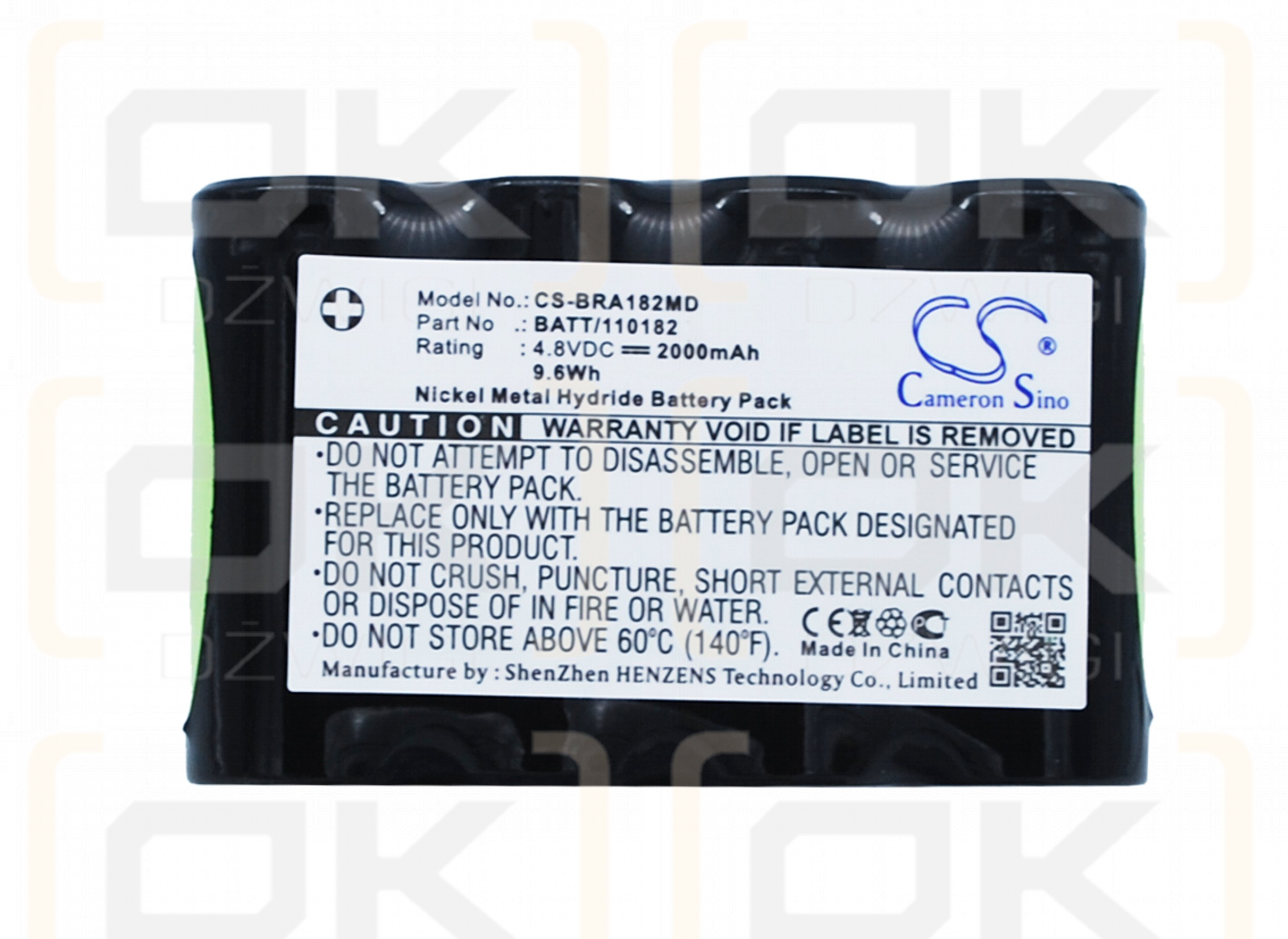 Braun Infusoport / 120182 2000 mAh Ni-MH 8,4 V (Cameron Sino)