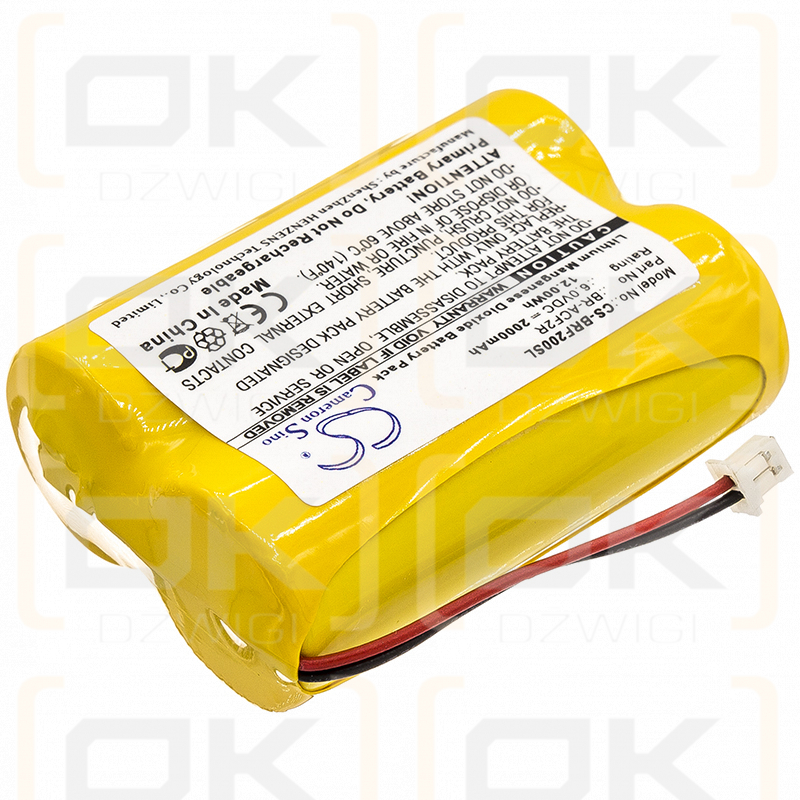 Panasonic BR-ACF2R 2000mAh Li-MnO2 6.0V (Cameron Sino)