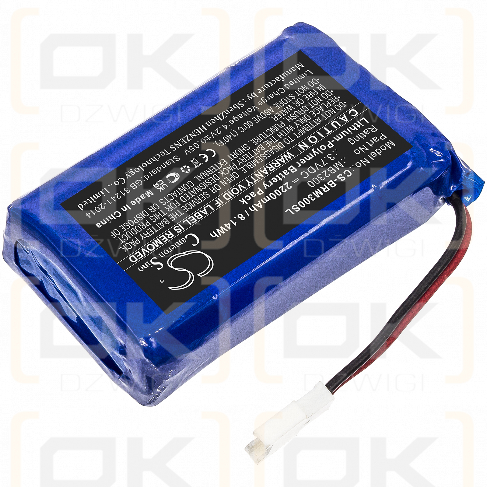 Breo idream 3 iCuello / MB2300 2200mAh Li-Polímero 3.7V (Cameron Sino)