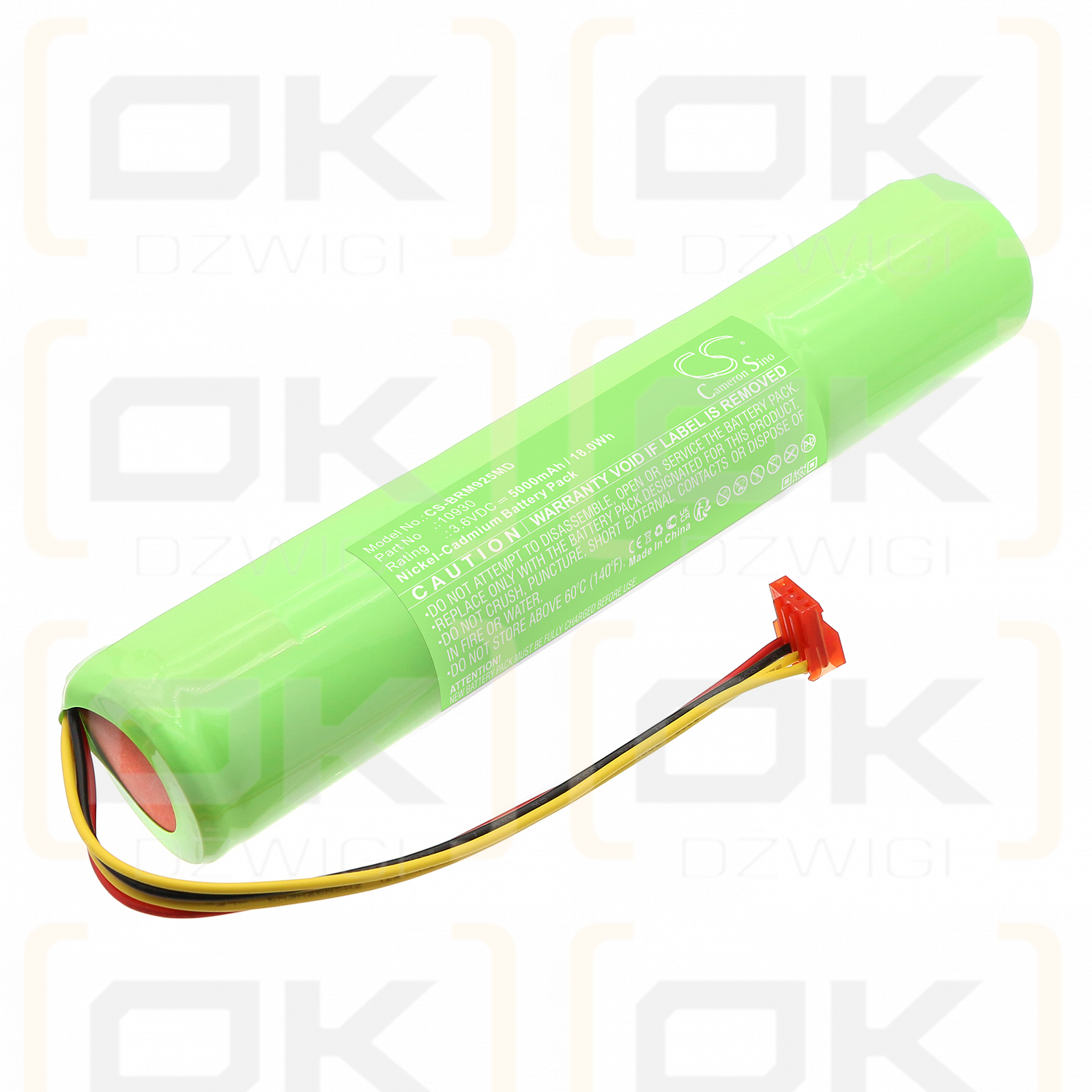 Bard Medsystems Harvard Syringe Pump / 10930 5000mAh Ni-CD 3.6V (Cameron Sino)