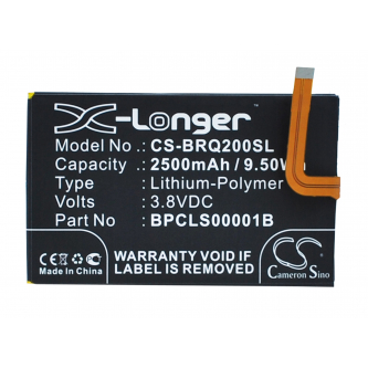 BlackBerry Kopi / BPCLS00001B 2500 mAh Li-Polymer 3,8 V (Cameron Sino)