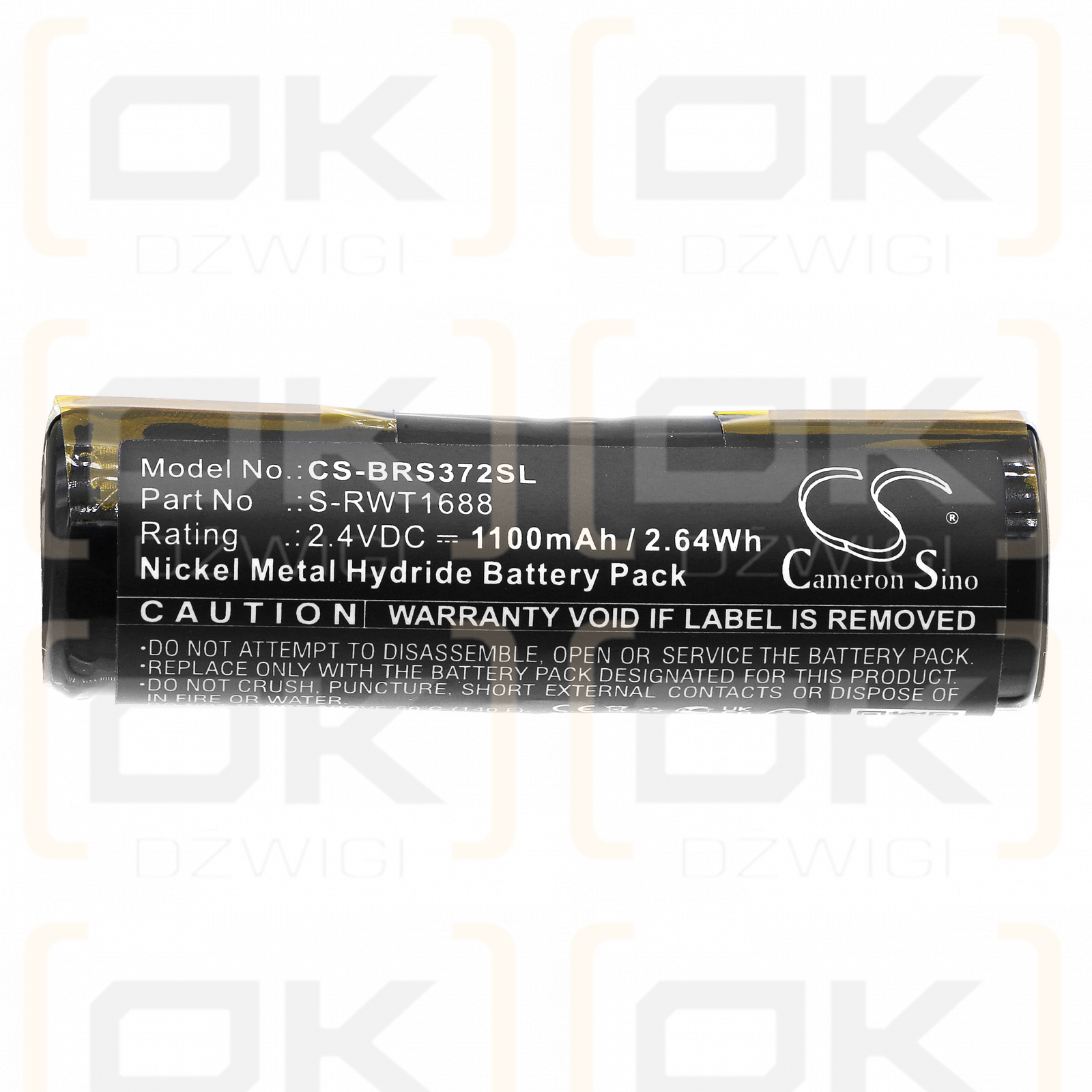 Rowenta CuraMed Dentasonic / RS-MH 3941 1100mAh Ni-MH 2.4V (Cameron Sino)