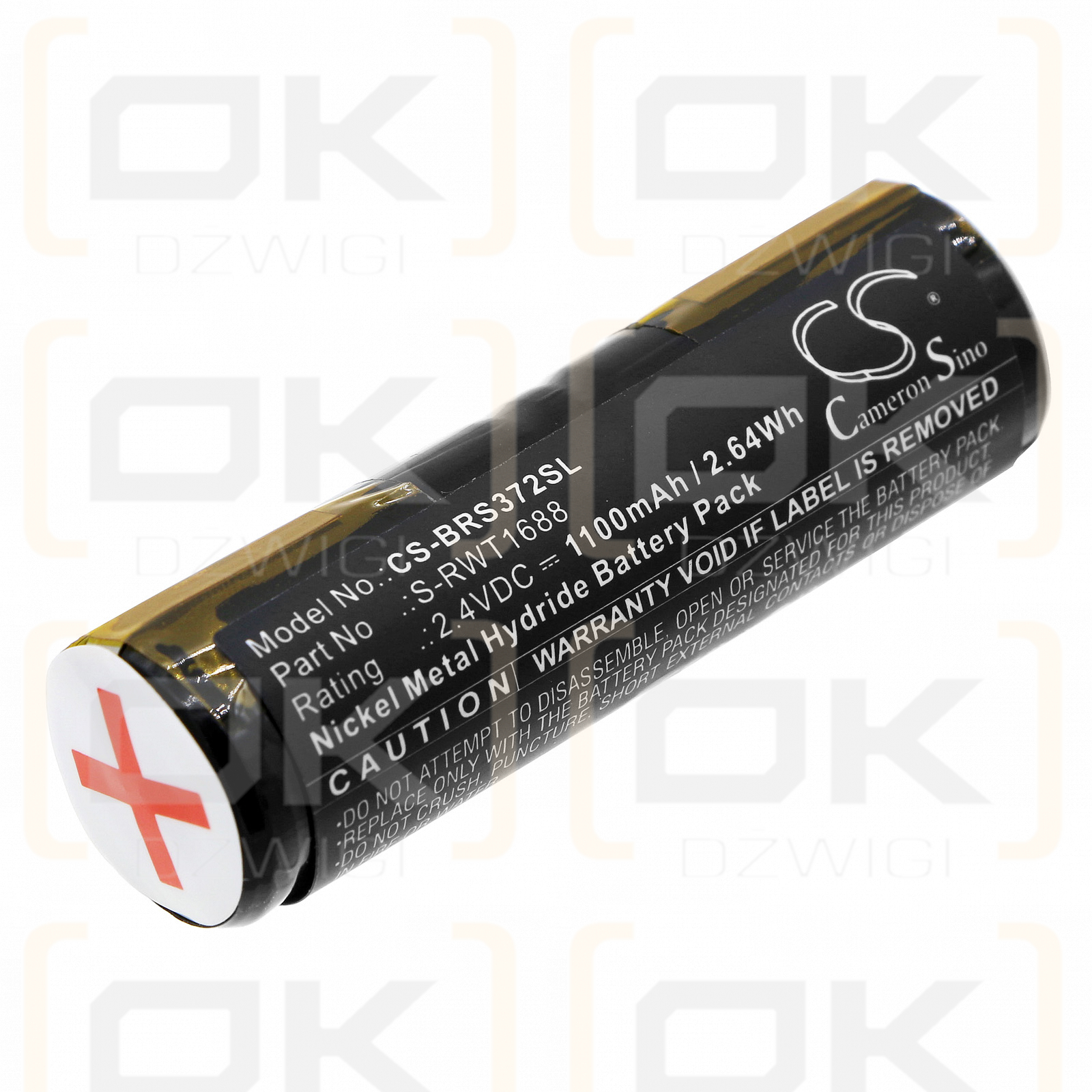 Rowenta CuraMed Dentasonic / RS-MH 3941 1100mAh Ni-MH 2.4V (Cameron Sino)