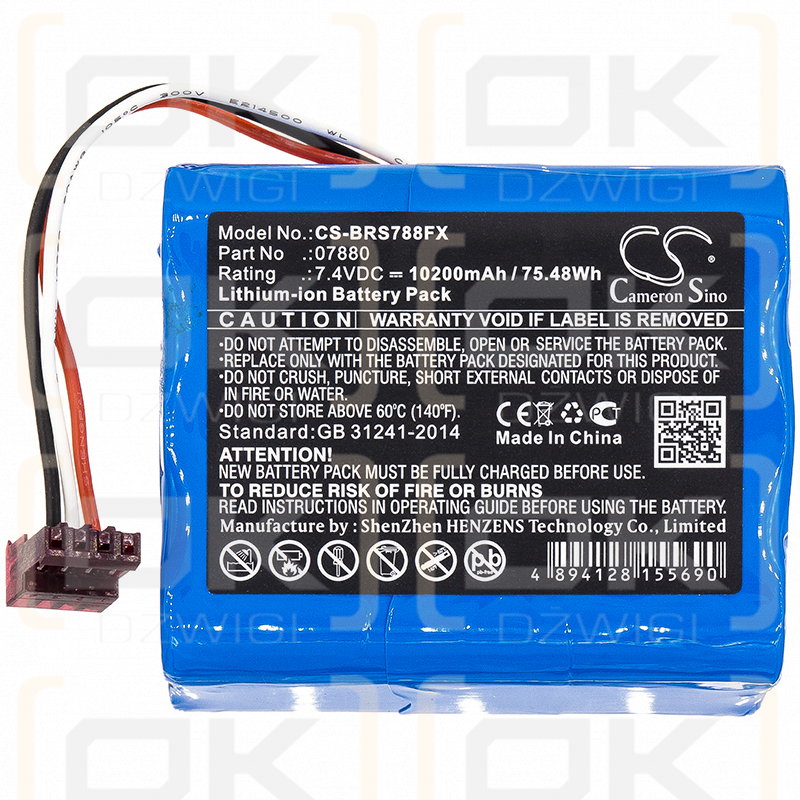 Bright Star 07855 / 07880 10200 mAh Li-Ion 7,4 V (Cameron Sino)