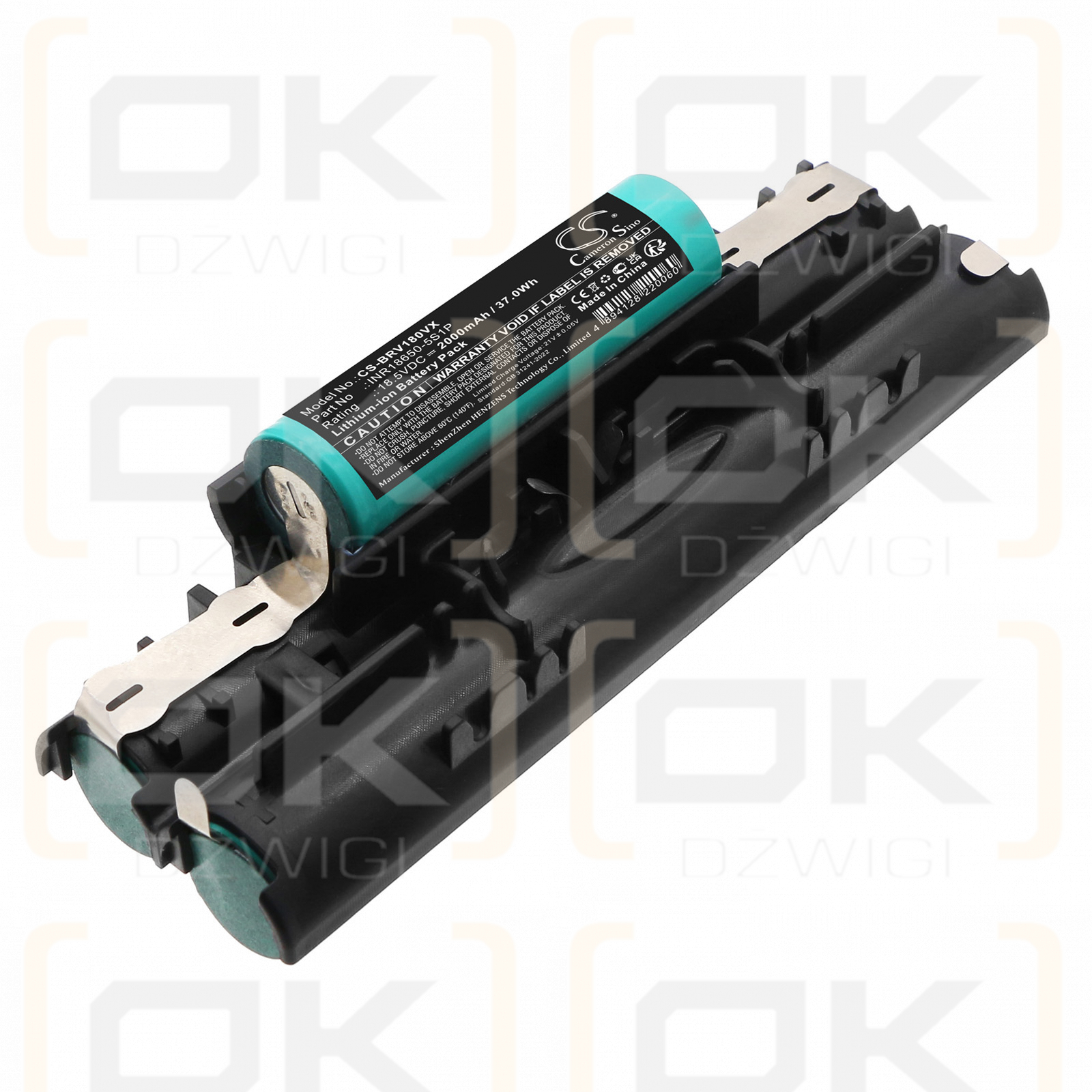 Black+Decker FV18LA / INR18650-5S1P 2000 mAh Li-Ionen 18,5 V (Cameron Sino)
