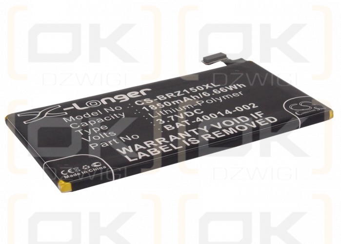 Blackberry Z15 / BAT-40014-002 1850mAh Li-Polymer 3.7V (Cameron Sino)