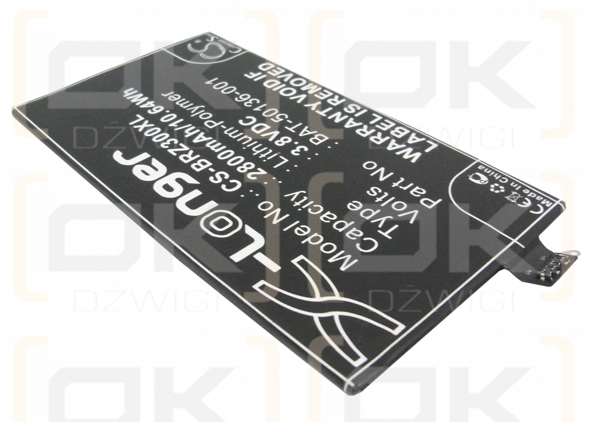 Blackberry STR100-2 / BAT-50136-001 2800mAh Li-Polymer 3.8V (Cameron Sino)