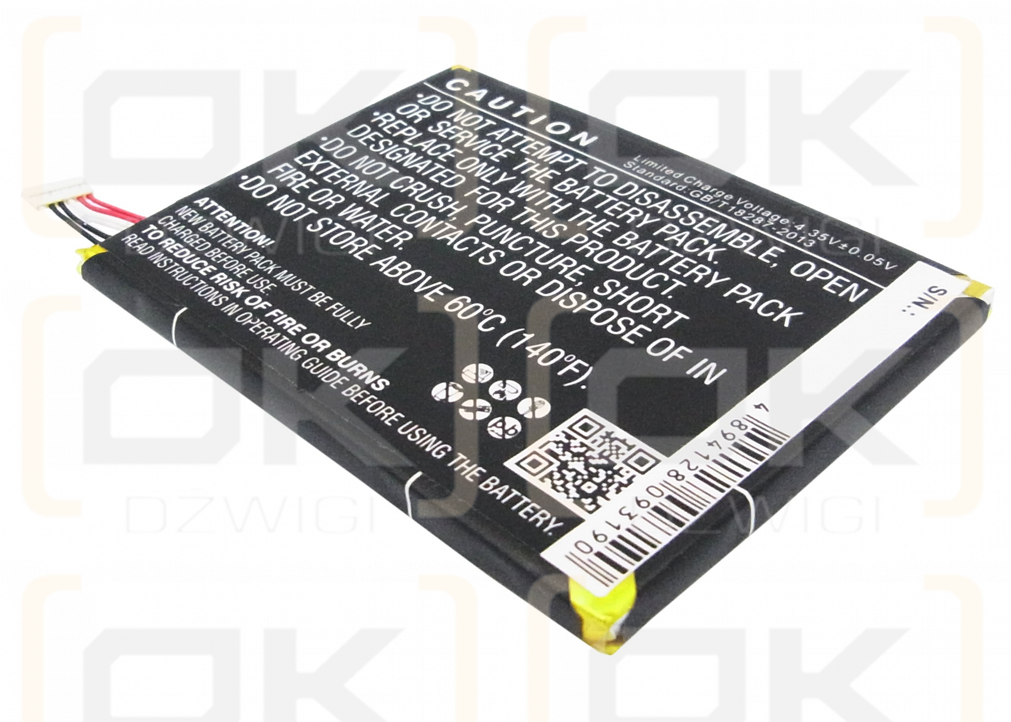 Blackberry STJ100-1 / TLp025A2 2500 mAh Li-Polymer 3,8 V (Cameron Sino)