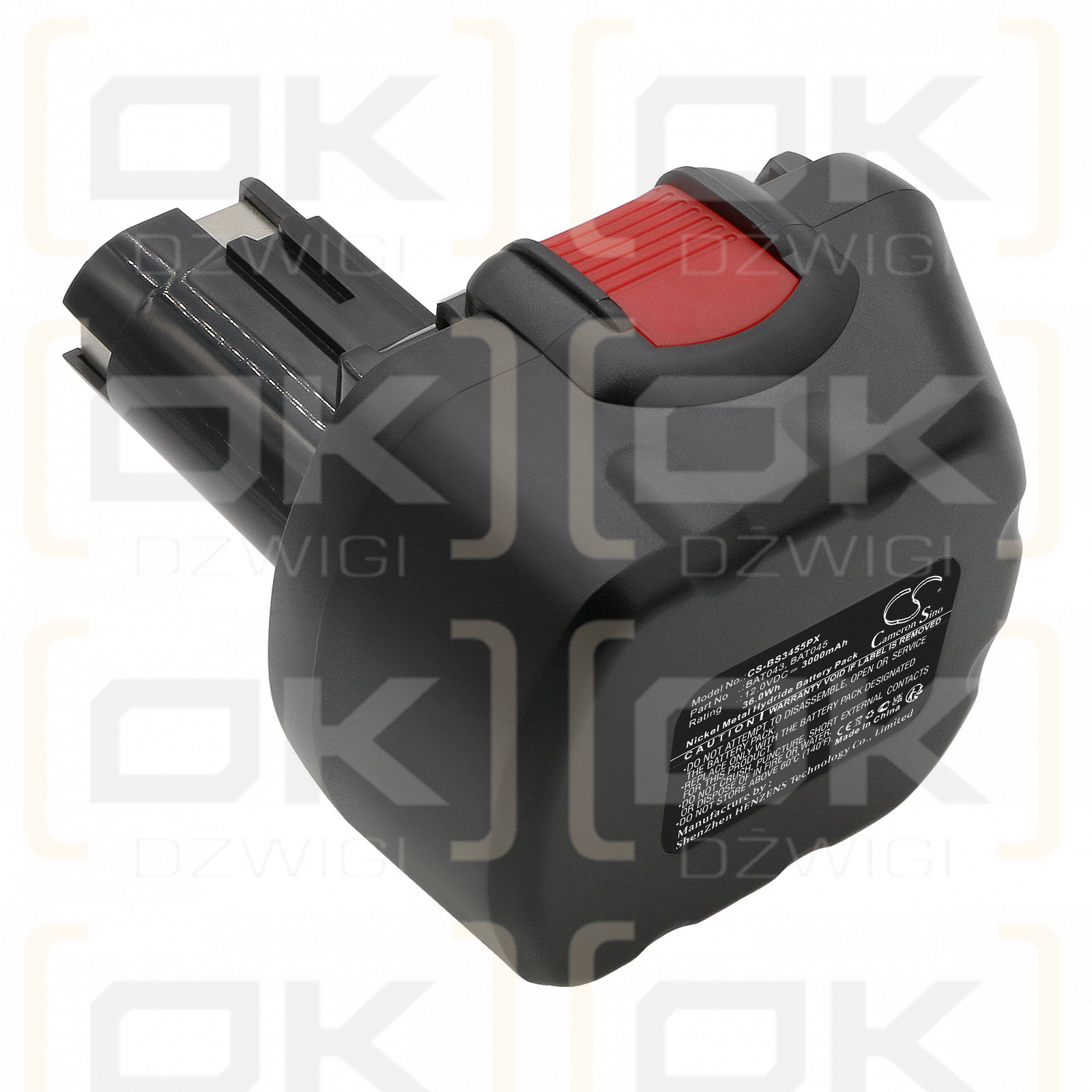 Bosch PSR 12VE/2 607 335 709 3000 мАч Ni-MH 12,0 В (Cameron Sino)