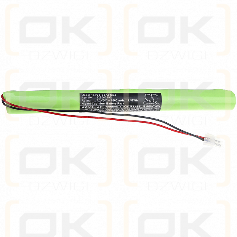 BAES FLUO EVAC / 329045490 1600mAh Ni-CD 7.2V (Cameron Sino)