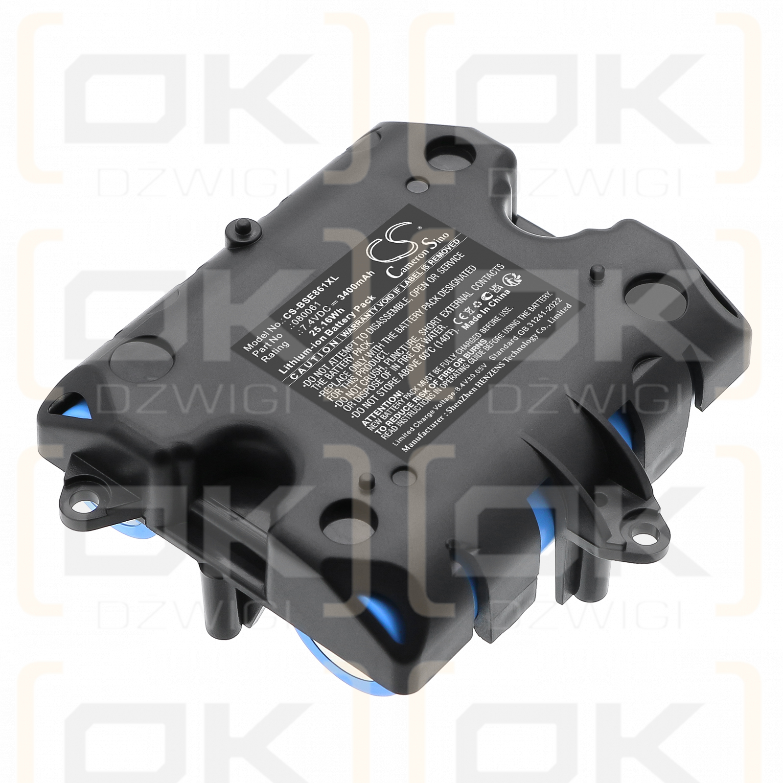 BOSE Soundlink Revolve+ 2 / 080061 3400 mAh Li-Ionen 7,4 V (Cameron Sino)