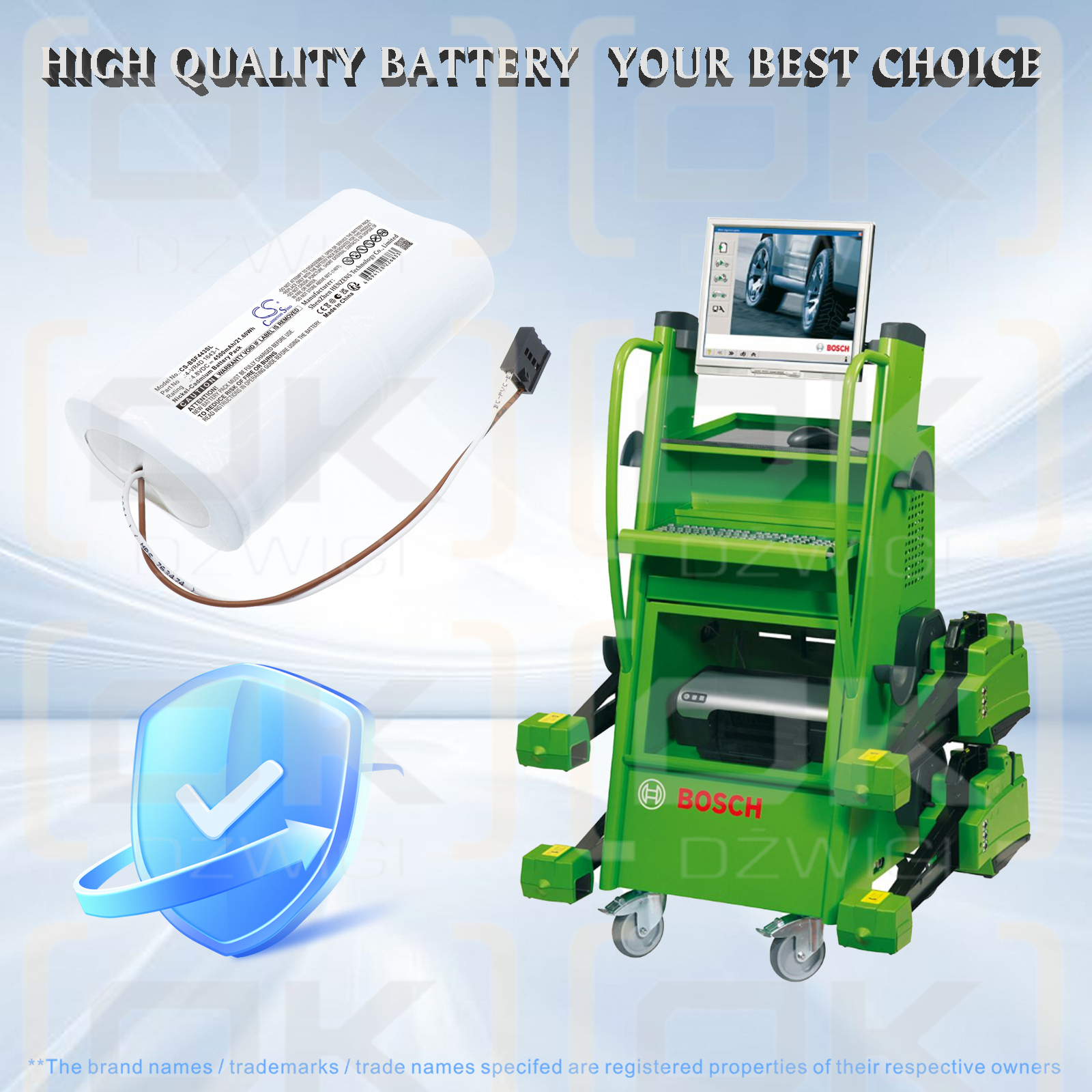 BOSCH Sicam SA 680R / 4-VR4D 1643-1 4500 mAh Ni-CD 4,8 V (Cameron Sino)