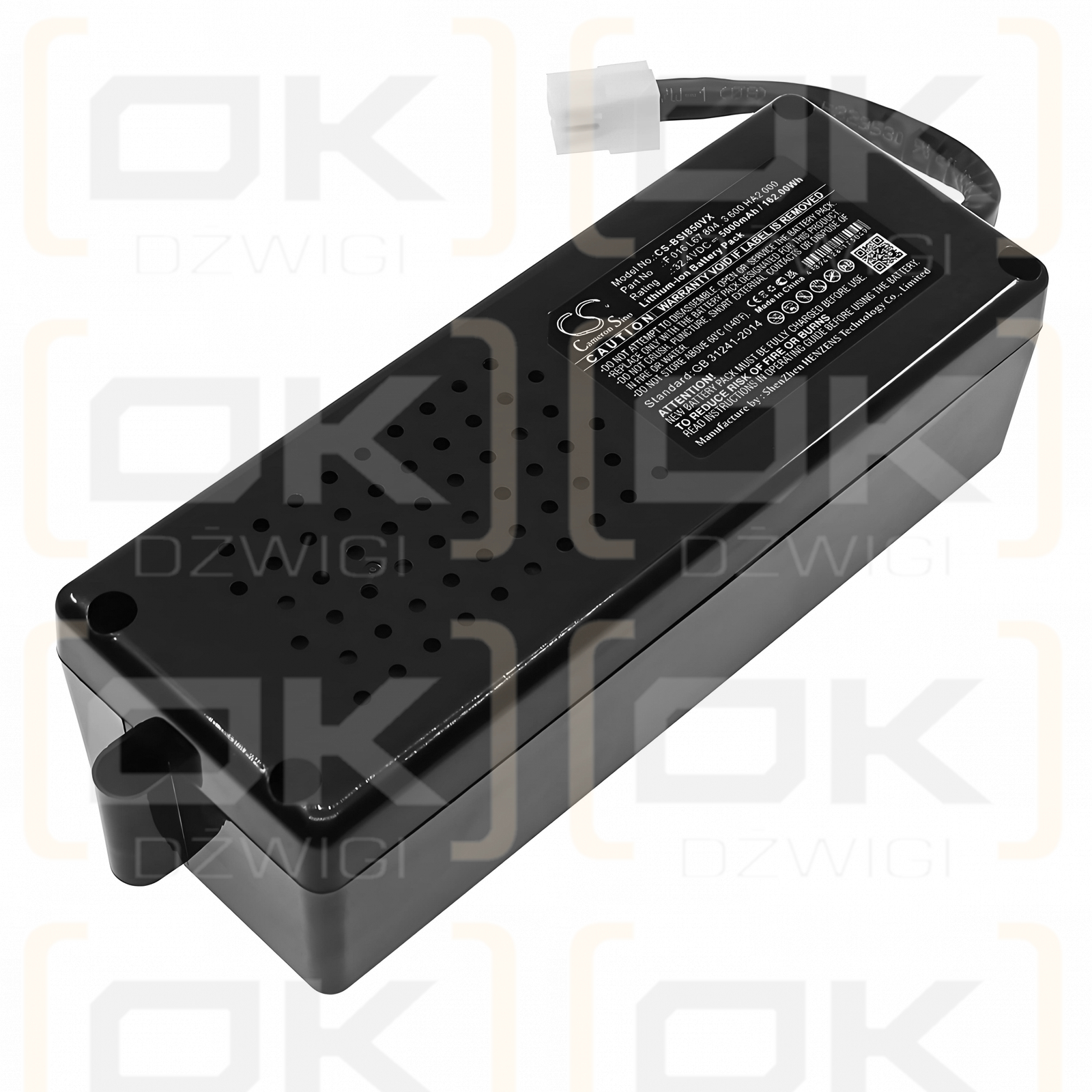 Bosch Indego 3600 / F 016 L67 804 5000mAh Li-ion 32.4V (Cameron Sino)