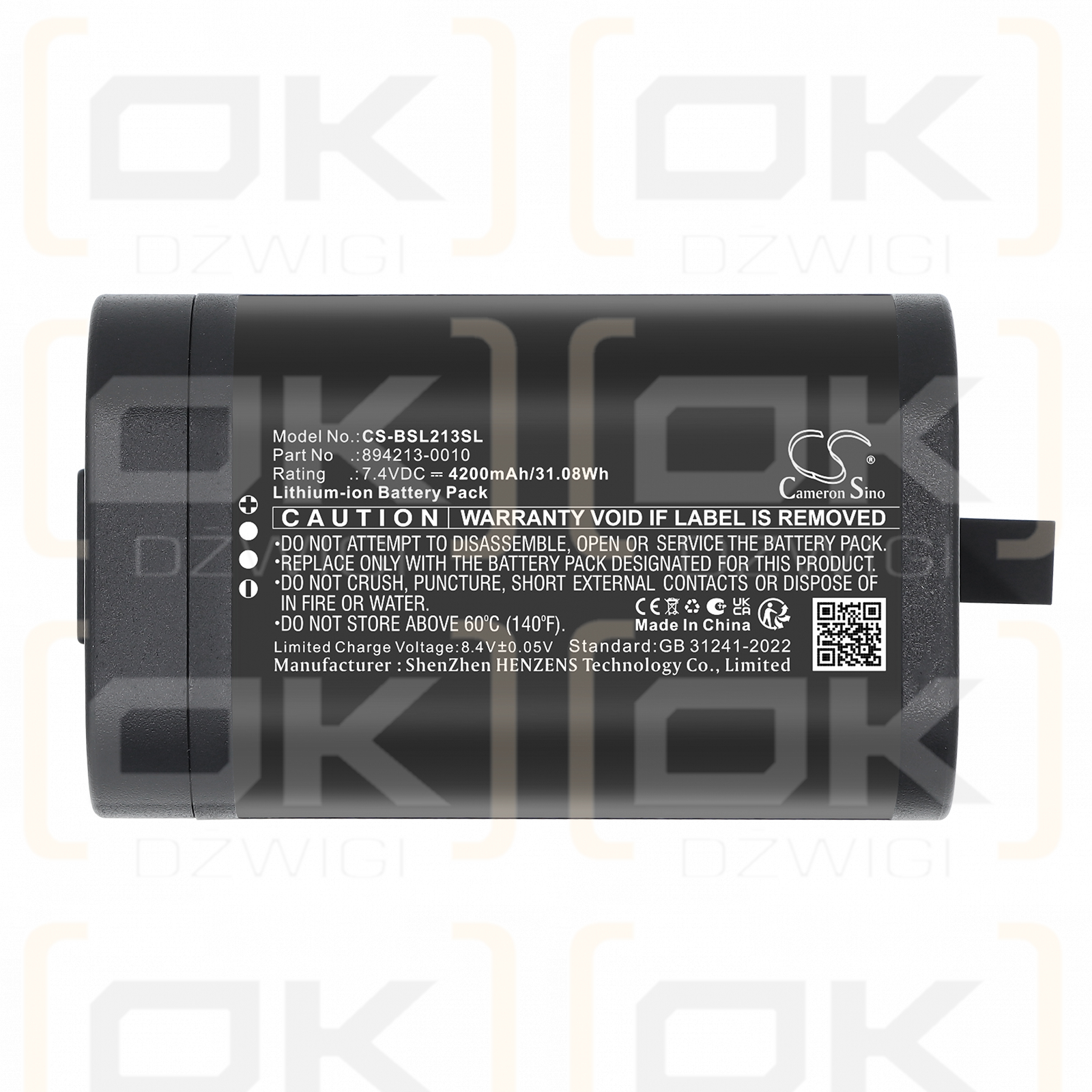 Bose / 085885 4200 mAh Li-Ionen 7,4 V (Cameron Sino)