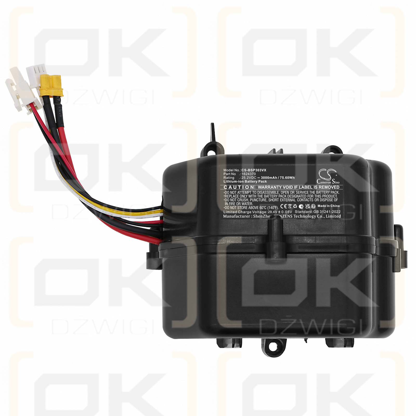 Bateria zamienna do Bissell  P3025 / 1626397 S30Q 3000 mAh Li-ion 25.2 V (Cameron Sino)