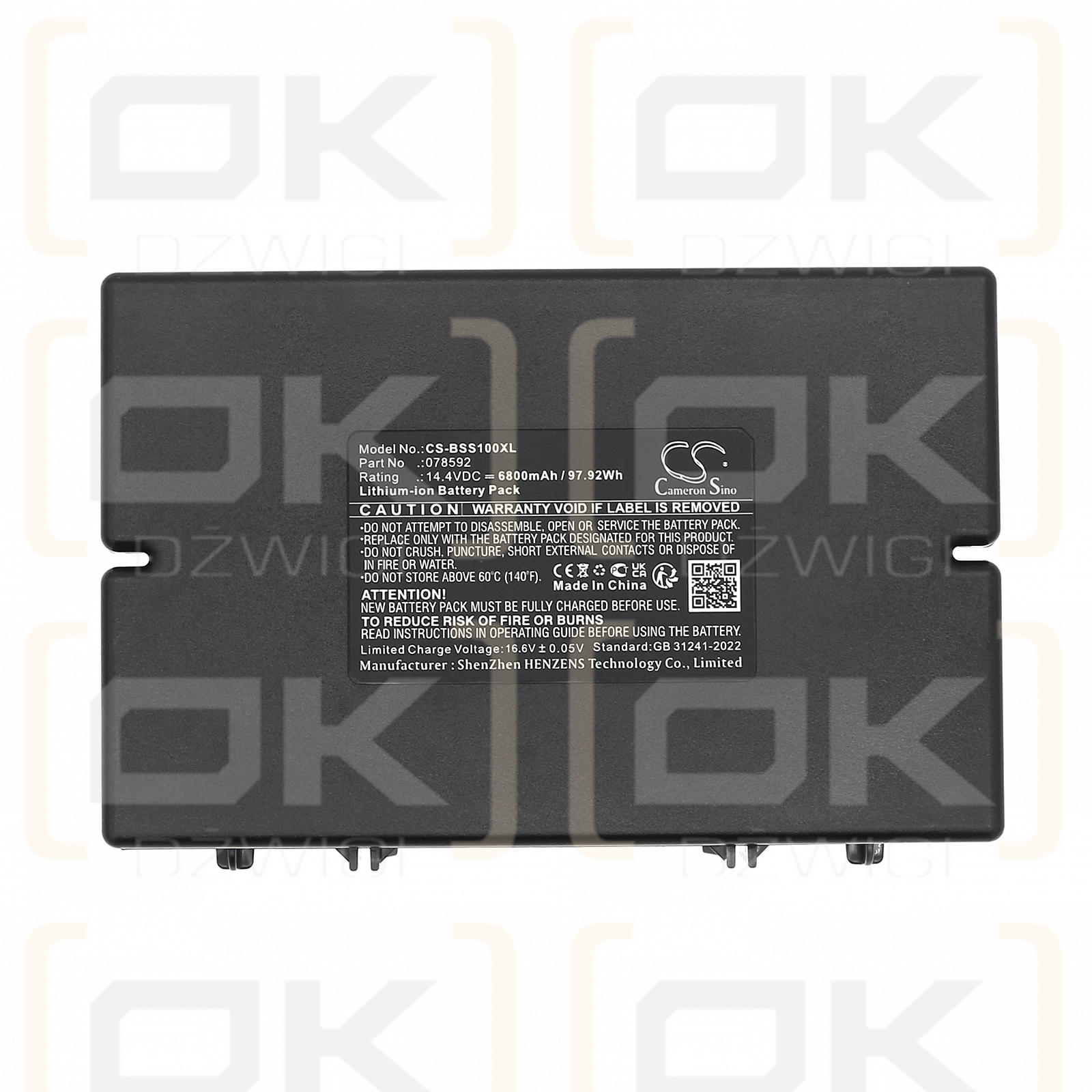 BOSE S1 Pro System / 078592 6800 mAh Li-Ion 14,4 V (Cameron Sino)