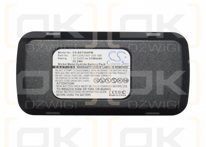 Bosch IASR 2490 / BPT1004 2100mAh Ni-MH 12.0V (Cameron Sino)