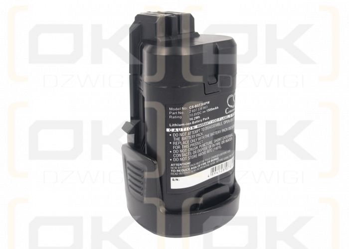 Bosch Bosch GWI 10,8 В-Li / 2 607 336 863 1500 мАч Литий-ионный 10,8 В (Cameron Sino)