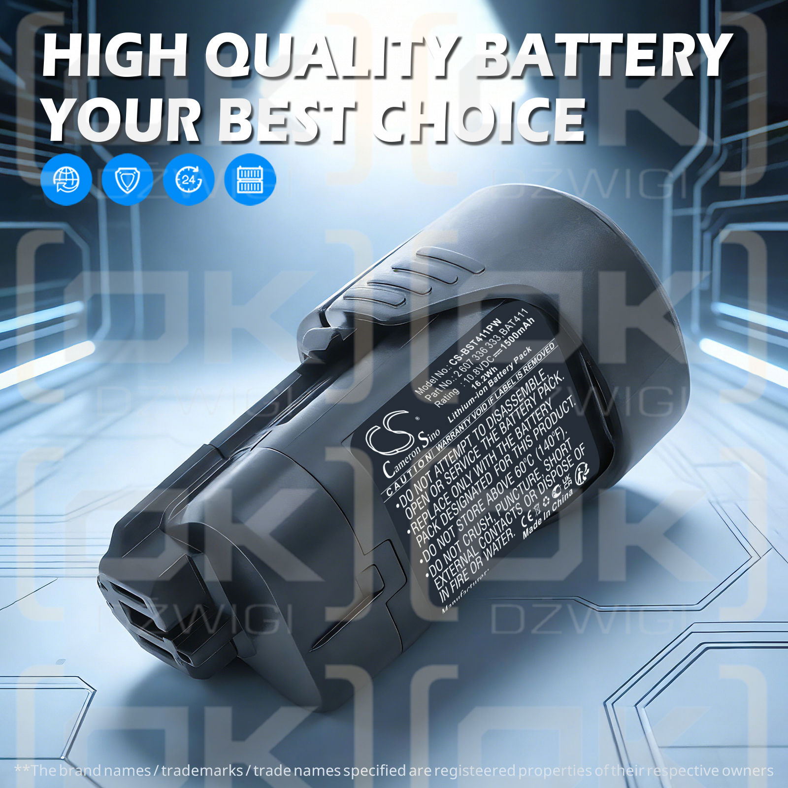 Аккумулятор Bosch PS10 / 1 600 Z00 02X 1500 мАч Li-ion 10,8 В (Cameron Sino)