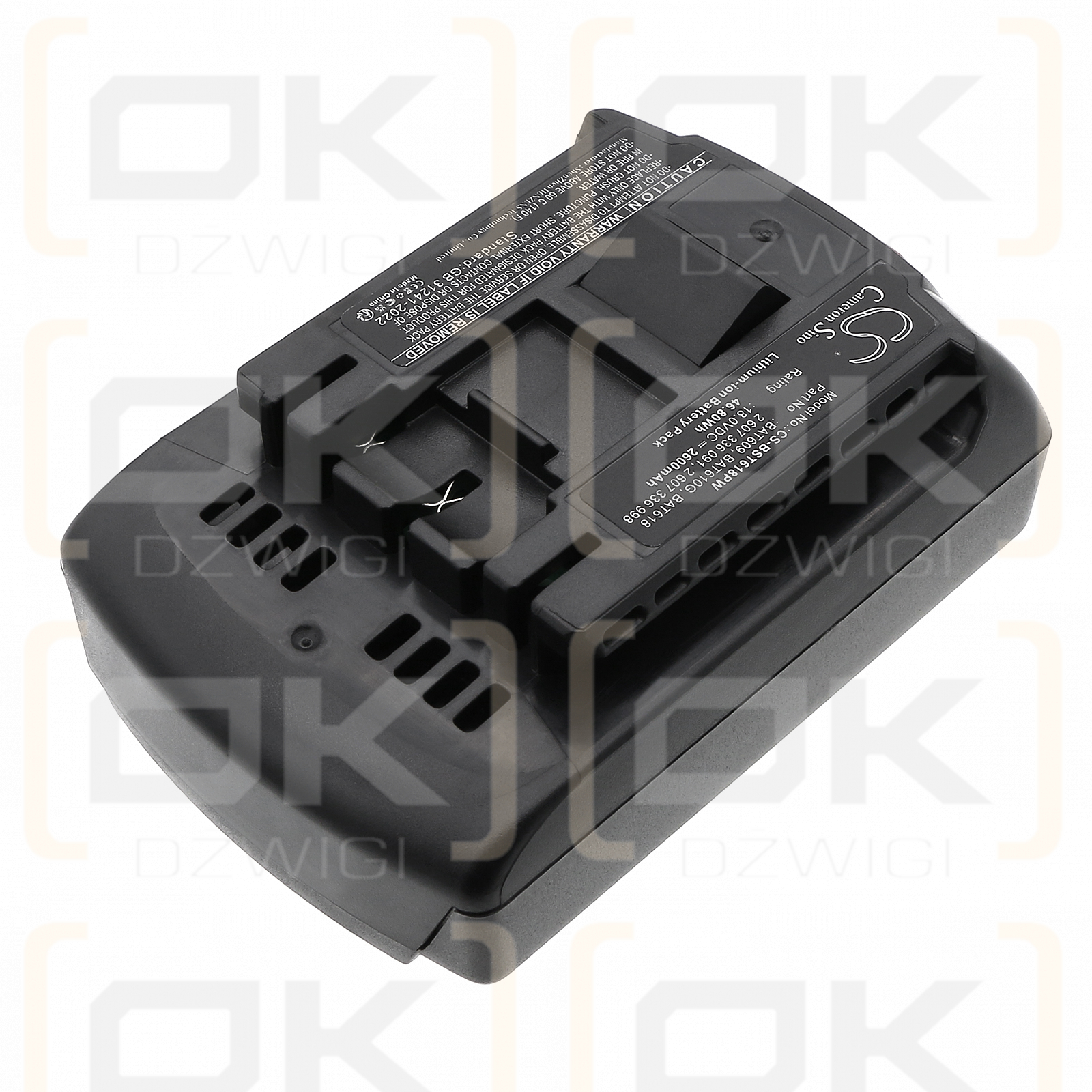 Bosch DDBB180 / 2 607 336 091 2600mAh Li-ion 18.0V (Cameron Sino)
