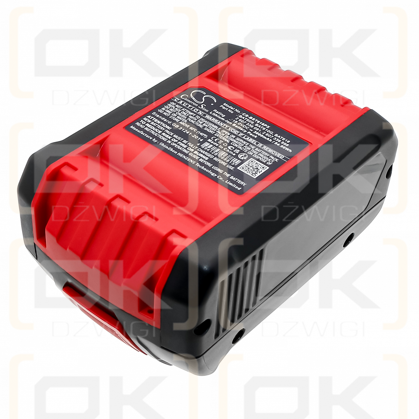 Bosch 17618 / 2 607 336 091 3000mAh Li-ion 18.0V (Cameron Sino)