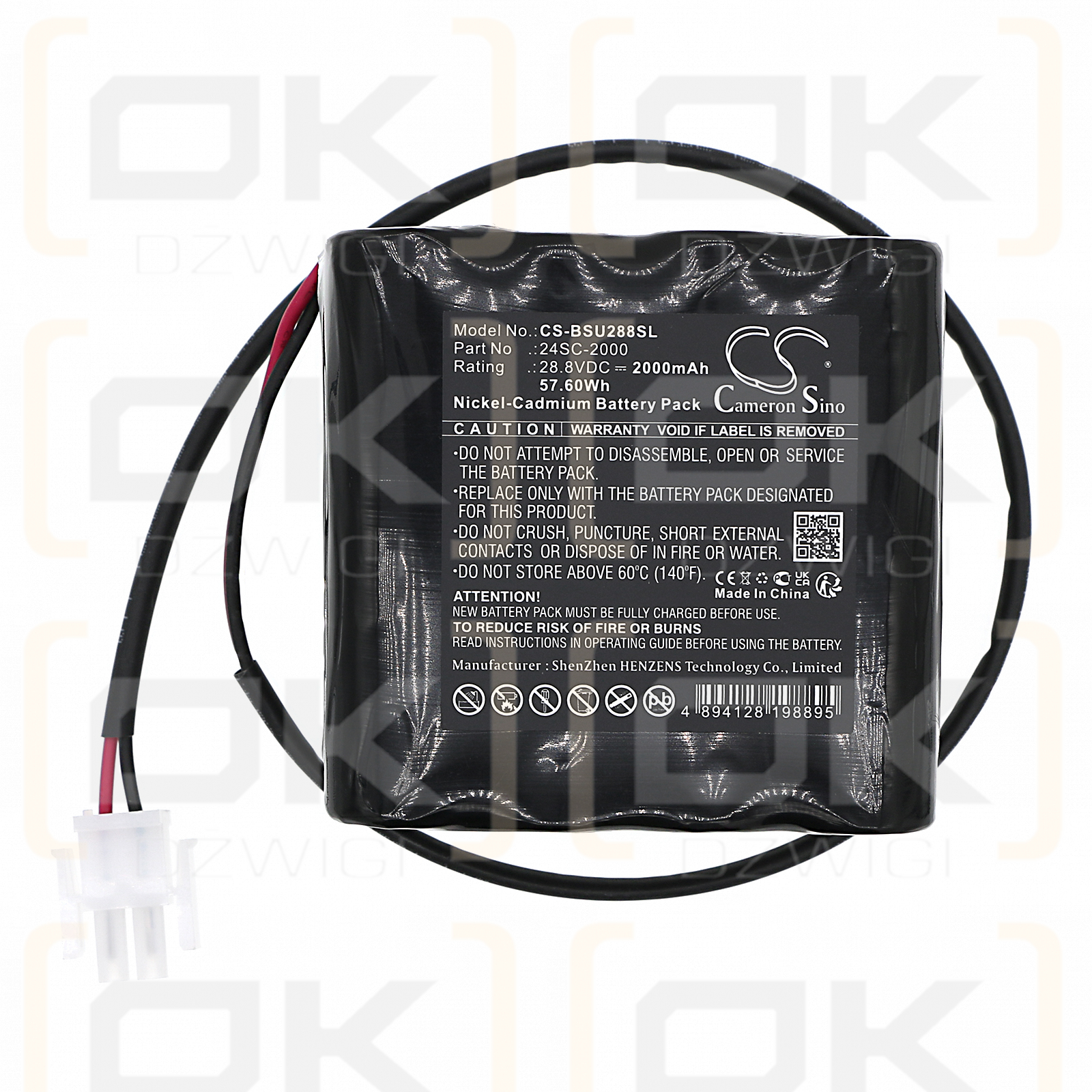 Besam UniTurn / 24SC-2000 2000mAh Ni-CD 28.8V (Cameron Sino)