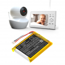 Monitor de bebé con video Babysense V43 / HQ804050 1800 mAh, polímero de litio, 3,7 V (Cameron Sino)