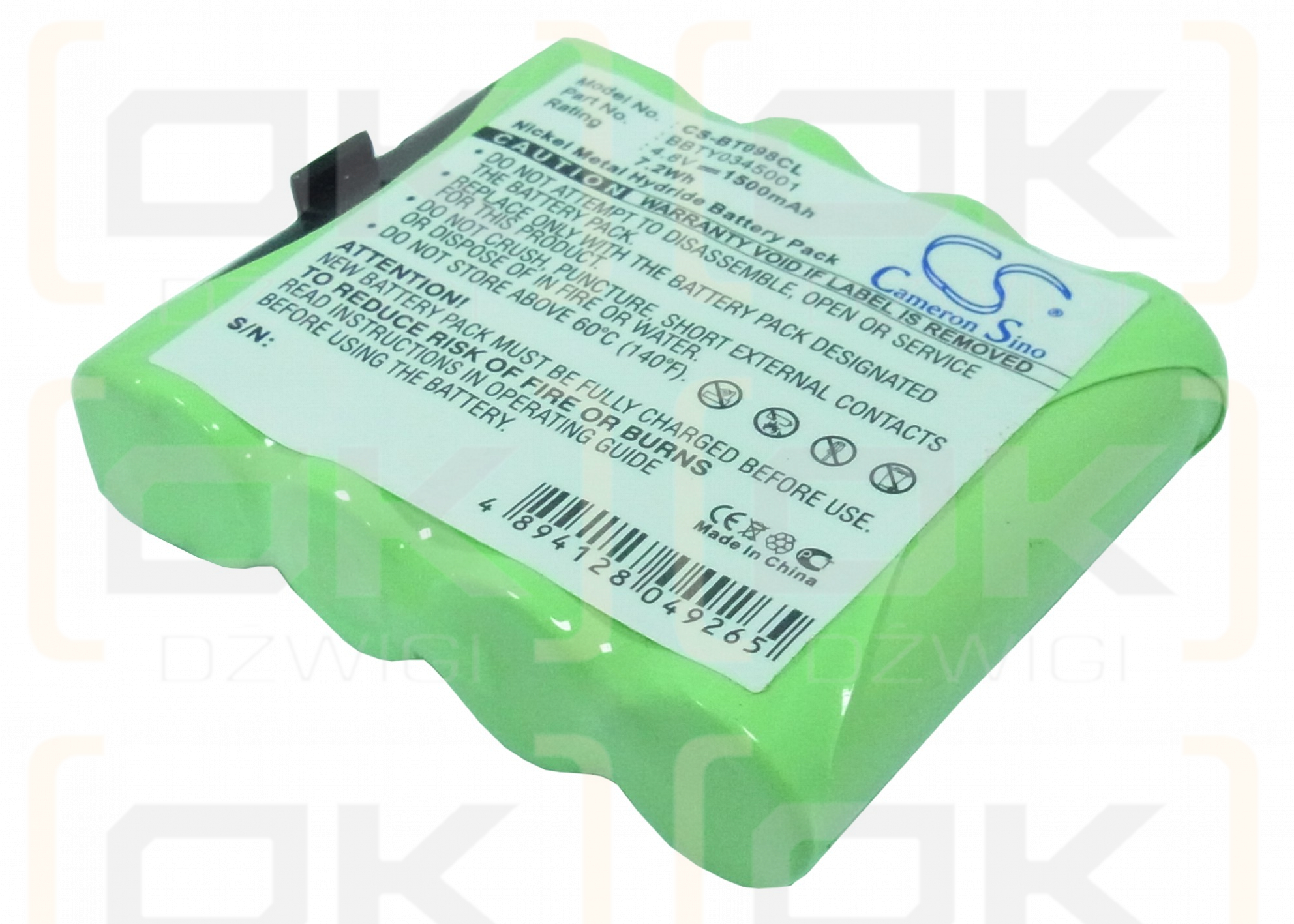 AEG Liberty S/BT153 1500mAh Ni-MH 4.8V (Cameron Sino)