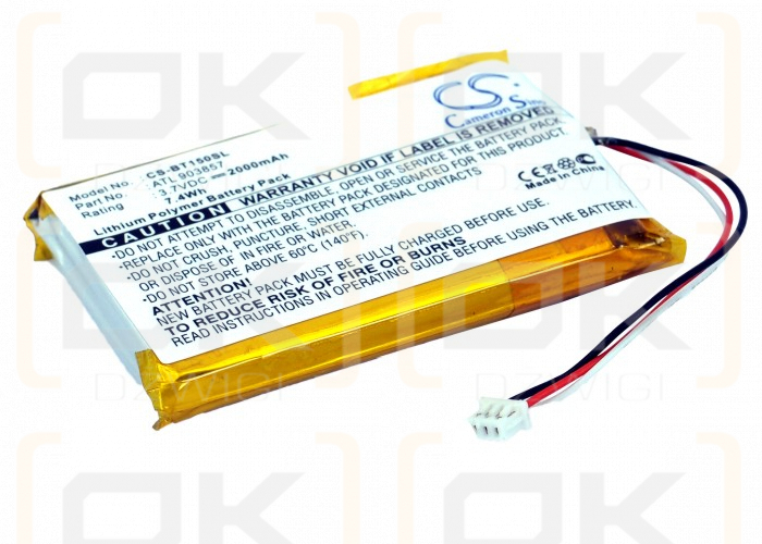 Globalstar 11-TR151-LIB-TN1 / ATL903857 2000mAh Li-Polymer 3.7V (Cameron Sino)