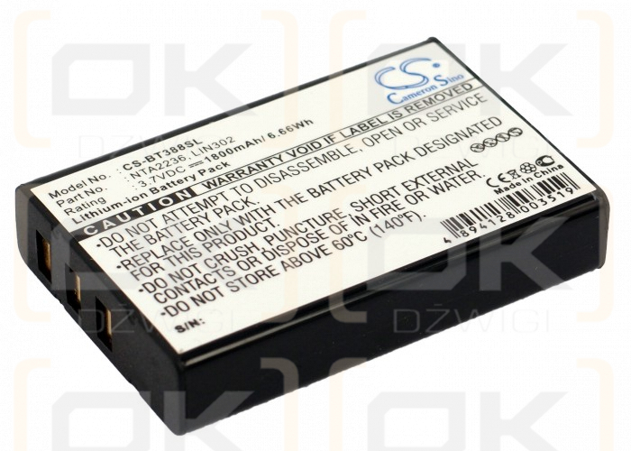 Globalstar BT-821 / NTA2236 1800mAh Li-ion 3.7V (Cameron Sino)