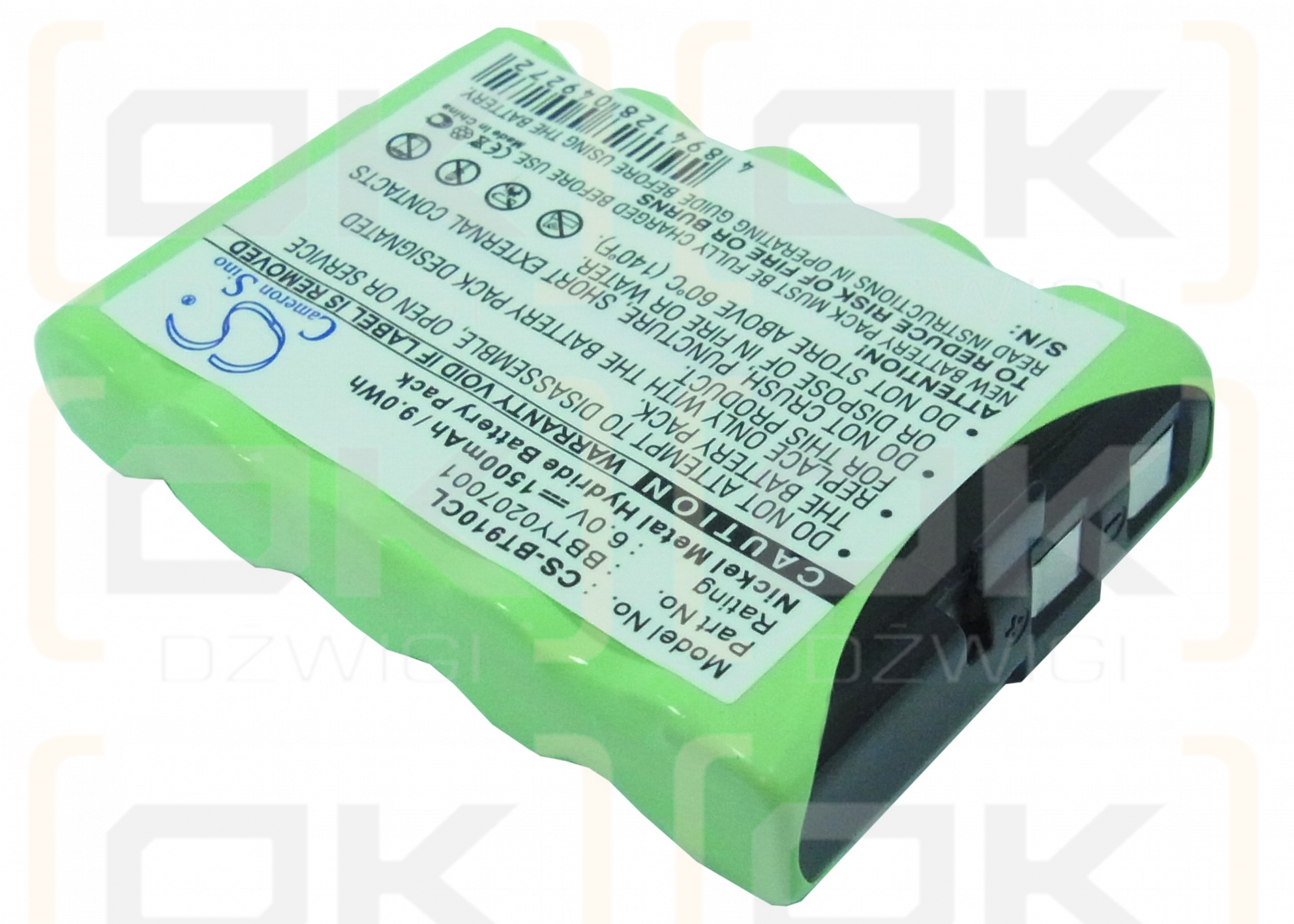 Uniden BT-9200 / BBTY0207001 1500mAh Ni-MH 6.0V (Cameron Sino)