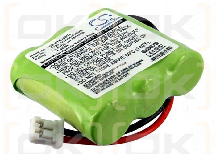 Binatone E3300 / 3SN2/3AAA300HSJP1 300mAh Ni-MH 3.6V (Cameron Sino)