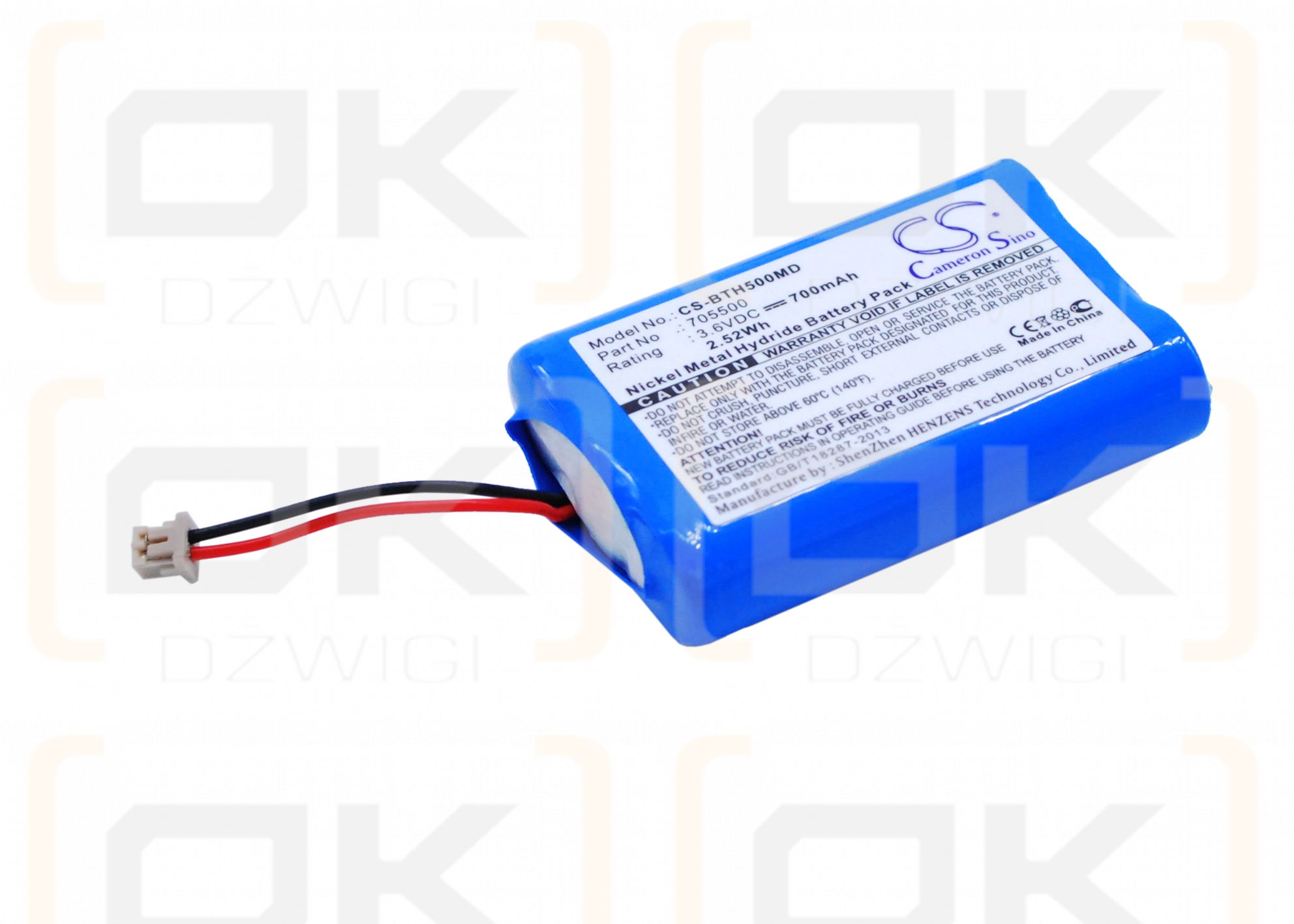 Pipetas de transferencia multicanal BrandTech / 705500 700mAh Ni-MH 3.6V (Cameron Sino)