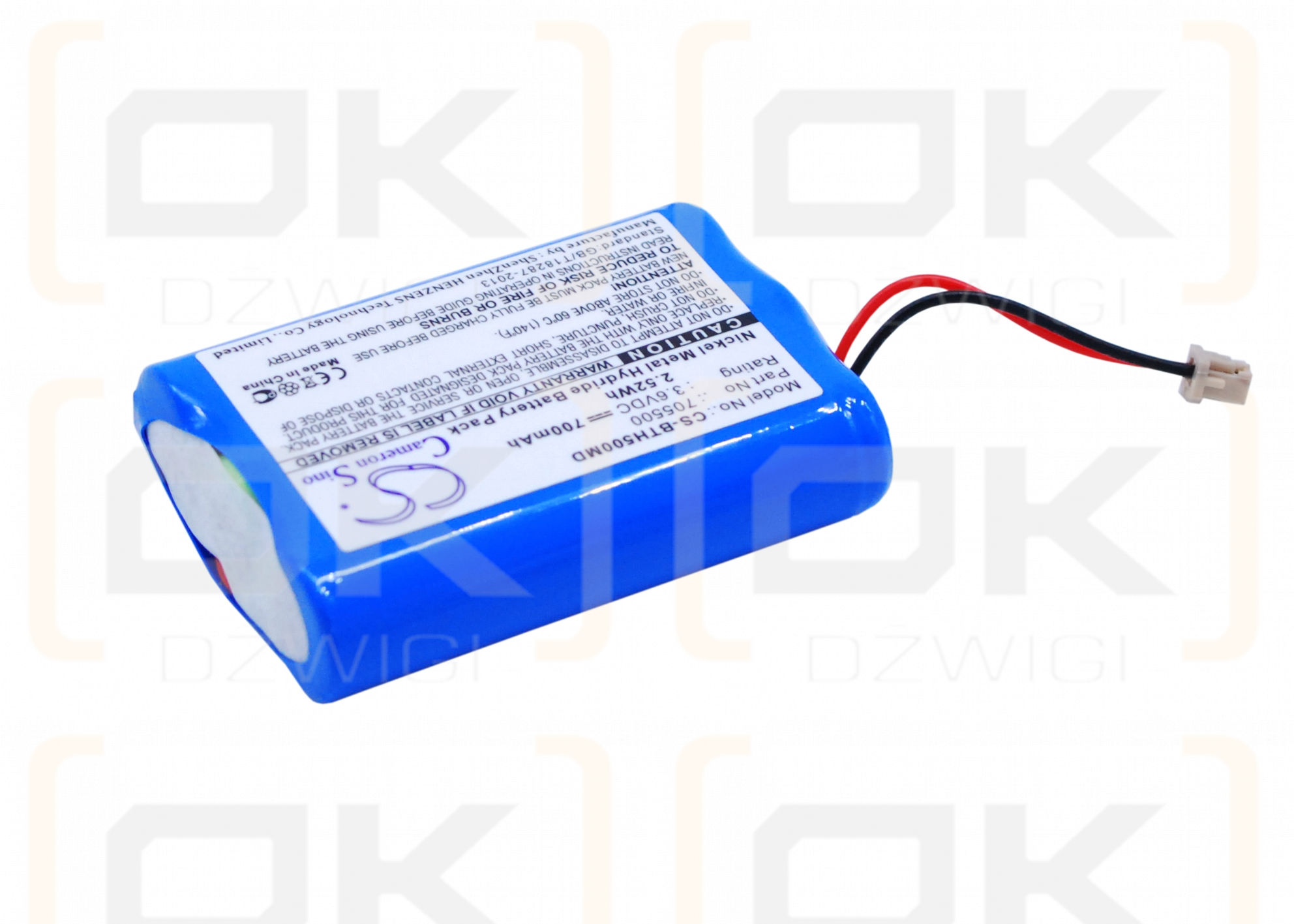 Pipetas de transferencia multicanal BrandTech / 705500 700mAh Ni-MH 3.6V (Cameron Sino)