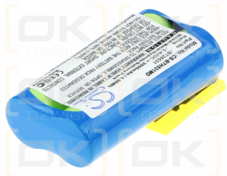 BrandTech Accu-Jet-Pipettensteuerungen / BT26531 2000 mAh Ni-MH 2,4 V (Cameron Sino)