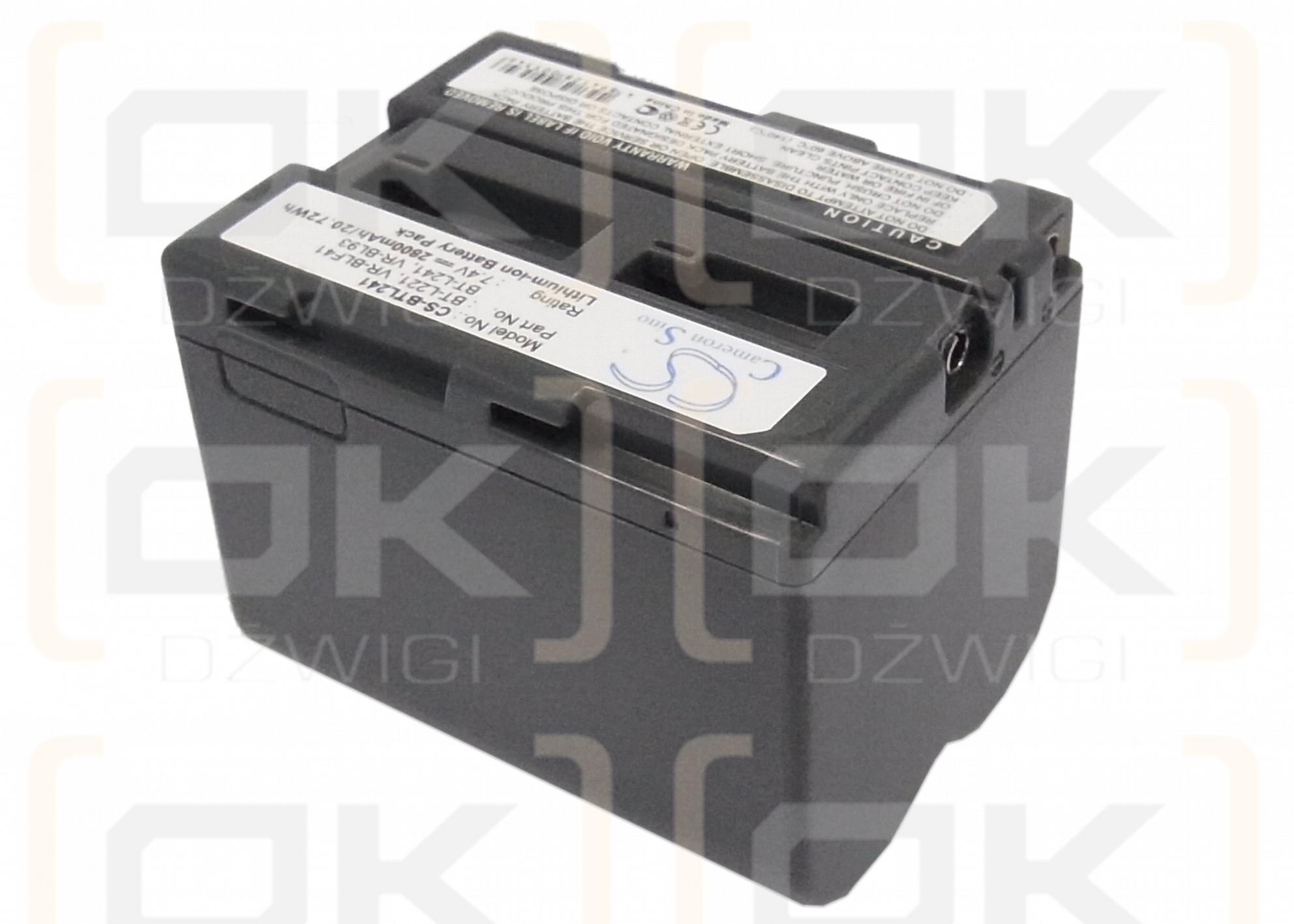 Batería Sharp VL-WD650 / BT-L221 de ion de litio de 2800 mAh y 7,4 V (Cameron Sino)