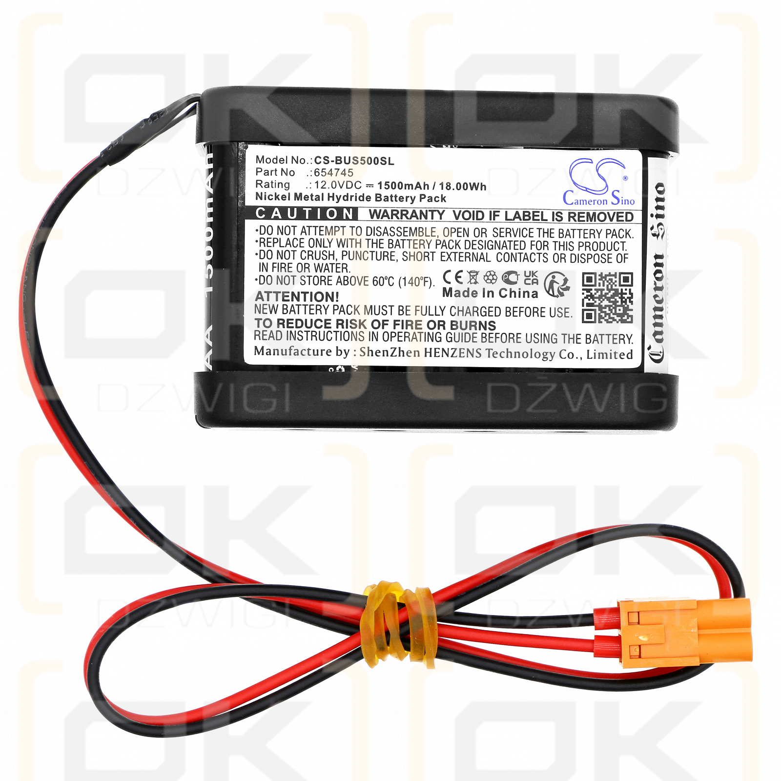 Besam folgende Gerate PSMB-5 / 654745 1500mAh Ni-MH 12.0V (Cameron Sino)