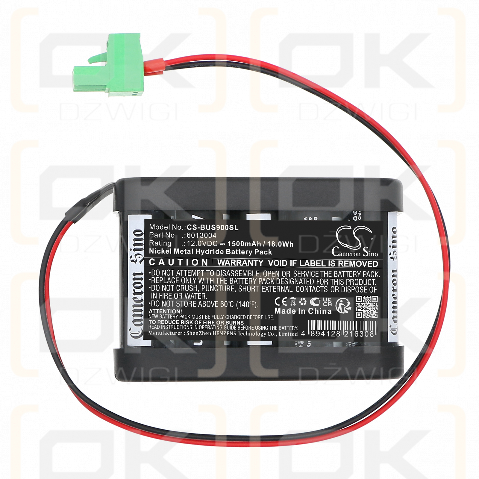 Besam Cud 9 EMD / 6013004 1500mAh Ni-MH 12.0V (Cameron Sino)