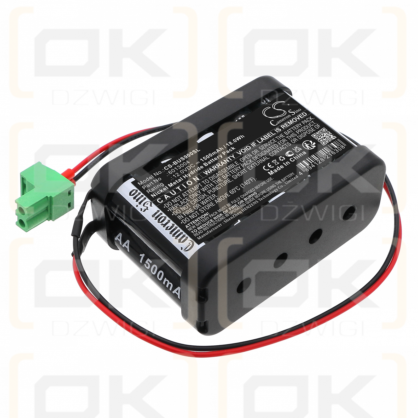 Besam Cud 9 EMD / 6013004 1500mAh Ni-MH 12.0V (Cameron Sino)