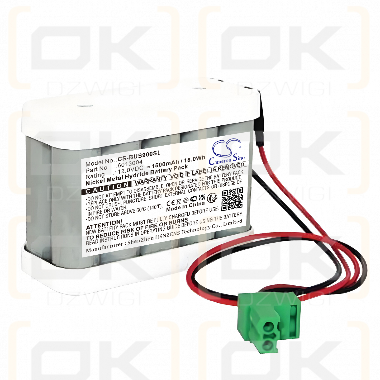 Besam Cud 9 EMD / 6013004 1500mAh Ni-MH 12.0V (Cameron Sino)