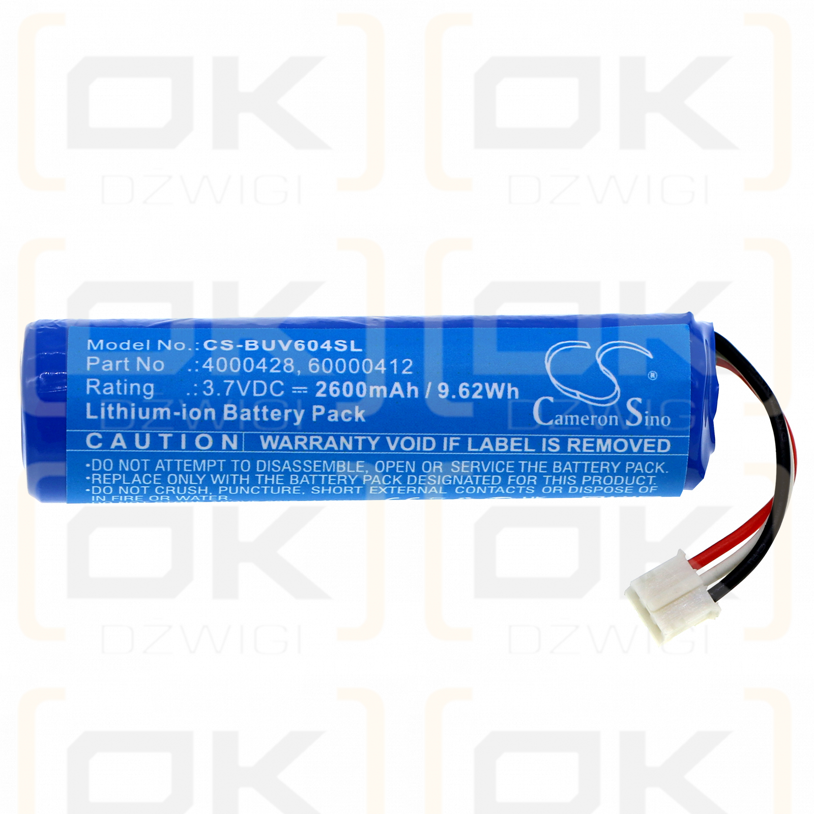 Burton UV604 LED/4000428 2600mAh Li-ion 3.7V (Cameron Sino)