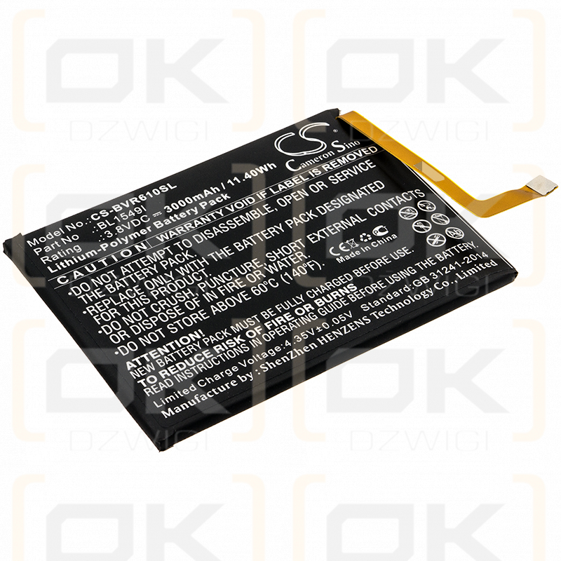 Blackview R6 / BL1549I 3000 mAh Li-Polymer 3,8 V (Cameron Sino)