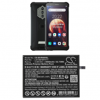 Blackview BV6600 / Li515876PHTT 8500 mAh Li-Polymer 3,85 V (Cameron Sino)