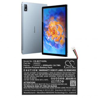 Blackview Tab 12 Pro / 3092E0 6500 мАч литий-полимерный 3,8 В (Cameron Sino)